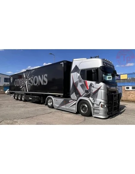Scania Next Gen S-series Highline with 3-axle box trailer Coles & Sons TEKNO 87111 TEKNO