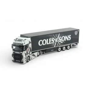 Scania Next Gen S-series Highline with 3-axle box trailer Coles & Sons TEKNO 87111 TEKNO