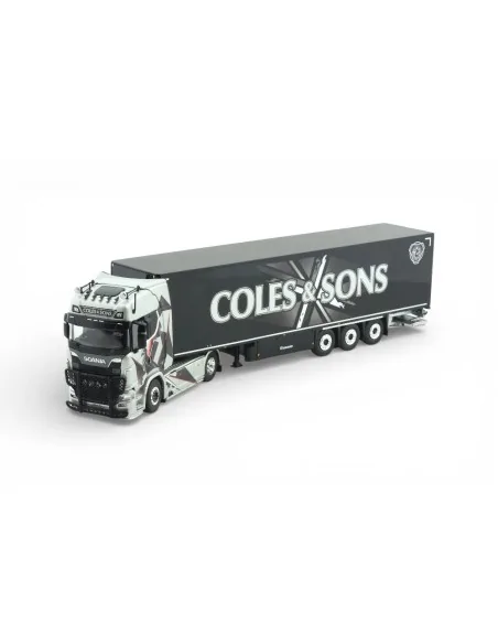 Scania Next Gen S-series Highline with 3-axle box trailer Coles & Sons TEKNO 87111 TEKNO