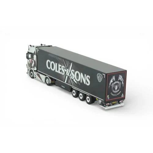 Scania Next Gen S-series Highline with 3-axle box trailer Coles & Sons TEKNO 87111 TEKNO