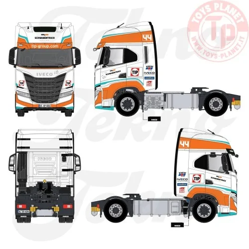 Iveco S-Way 4x2 TIP Schwabentruck 1:50 TEKNO 87973 TEKNO