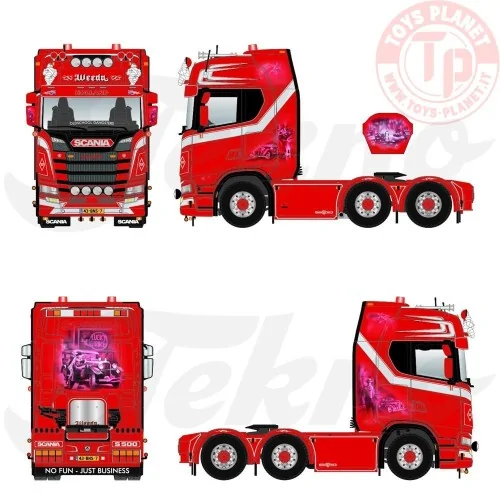 Scania NGS Highline 6x2 Weeda - Oldschool Gangsters TEKNO 89429 TEKNO