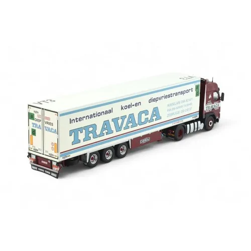 1/50 Travaca Volvo FH12 Globetrotter con rimorchio refrigerato a 3 assi TEKNO 85998 TEKNO