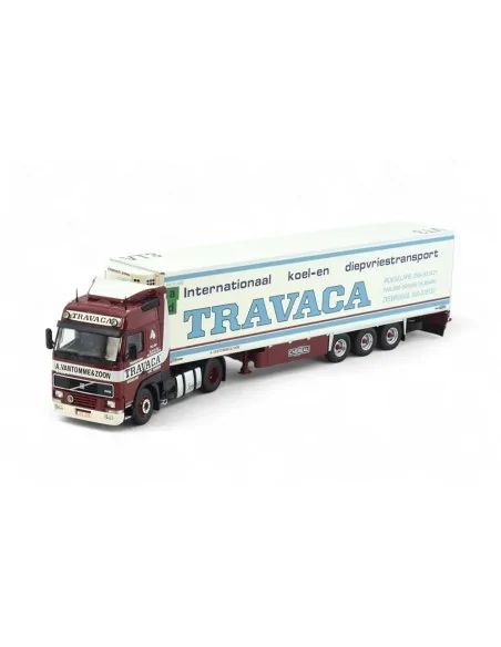 1/50 Travaca Volvo FH12 Globetrotter con rimorchio refrigerato a 3 assi TEKNO 85998 TEKNO
