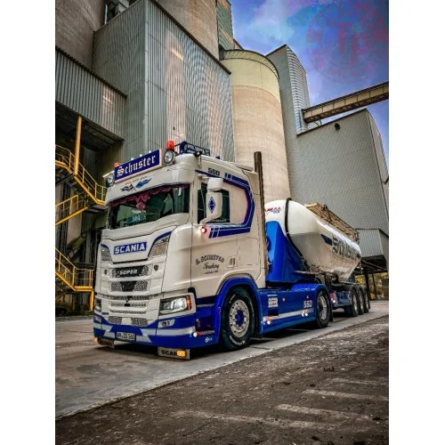 Scania Next Gen 560R con rimorchio a scarico inferiore Feldbinder Schuster TEKNO 88421 TEKNO
