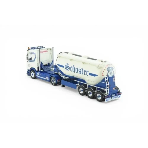 Scania Next Gen 560R con rimorchio a scarico inferiore Feldbinder Schuster TEKNO 88421 TEKNO