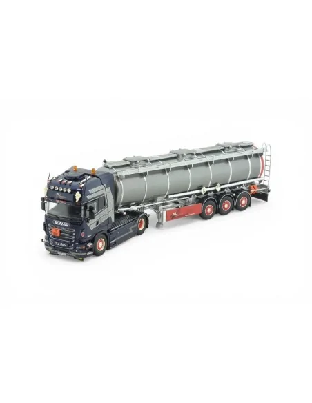 1/50 SL Logistics Scania Serie R Topline 4x2 con rimorchio cisterna a 3 assi TEKNO 87066 TEKNO
