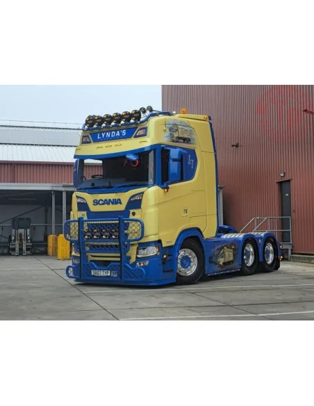 Scania Next Gen S with 3-axle curtain-side trailer Lynda's Transport TEKNO 87532 TEKNO