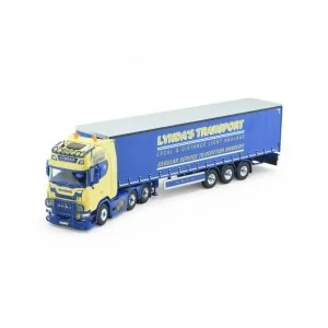 Scania Next Gen S with 3-axle curtain-side trailer Lynda's Transport TEKNO 87532 TEKNO
