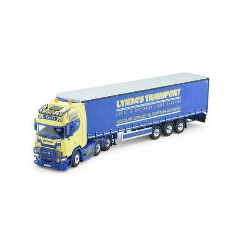 Scania Next Gen S with 3-axle curtain-side trailer Lynda's Transport TEKNO 87532 TEKNO