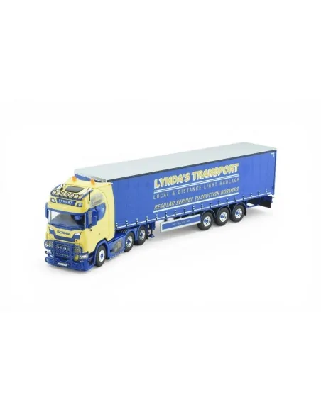 Scania Next Gen S with 3-axle curtain-side trailer Lynda's Transport TEKNO 87532 TEKNO