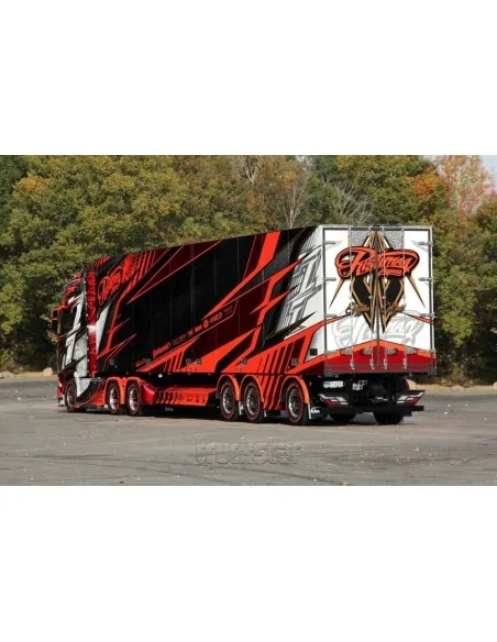 Scania NGS Highline 6x4 met 3-assige koeltrailer Ristimaa - Iceman TEKNO 85092 TEKNO