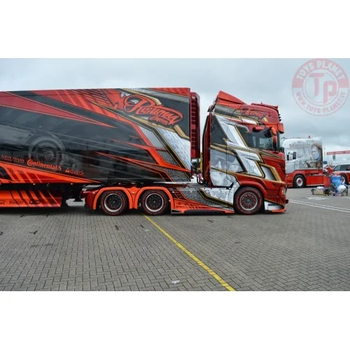 Scania NGS Highline 6x4 met 3-assige koeltrailer Ristimaa - Iceman TEKNO 85092 TEKNO