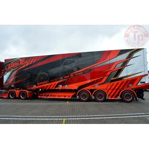 Scania NGS Highline 6x4 met 3-assige koeltrailer Ristimaa - Iceman TEKNO 85092 TEKNO