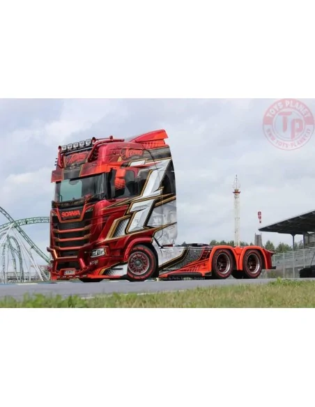 Scania NGS Highline 6x4 met 3-assige koeltrailer Ristimaa - Iceman TEKNO 85092 TEKNO