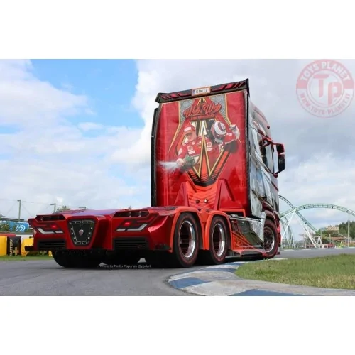 Scania NGS Highline 6x4 met 3-assige koeltrailer Ristimaa - Iceman TEKNO 85092 TEKNO
