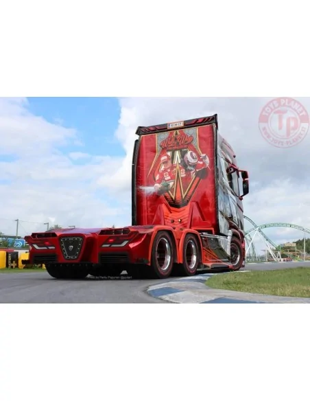 Scania NGS Highline 6x4 met 3-assige koeltrailer Ristimaa - Iceman TEKNO 85092 TEKNO