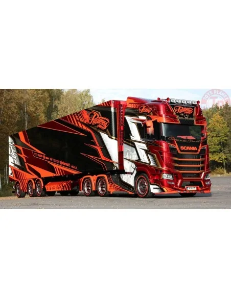 Scania NGS Highline 6x4 met 3-assige koeltrailer Ristimaa - Iceman TEKNO 85092 TEKNO