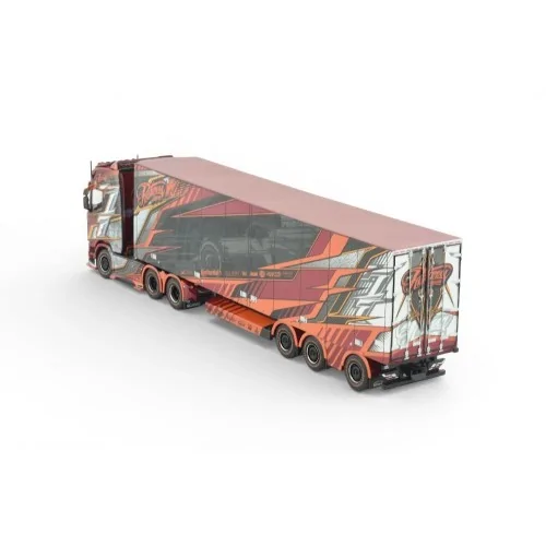 Scania NGS Highline 6x4 met 3-assige koeltrailer Ristimaa - Iceman TEKNO 85092 TEKNO