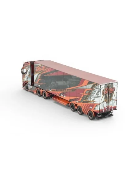 Scania NGS Highline 6x4 met 3-assige koeltrailer Ristimaa - Iceman TEKNO 85092 TEKNO