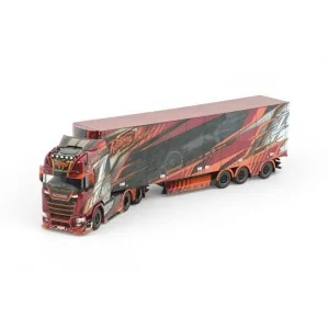 Scania NGS Highline 6x4 met 3-assige koeltrailer Ristimaa - Iceman TEKNO 85092 TEKNO