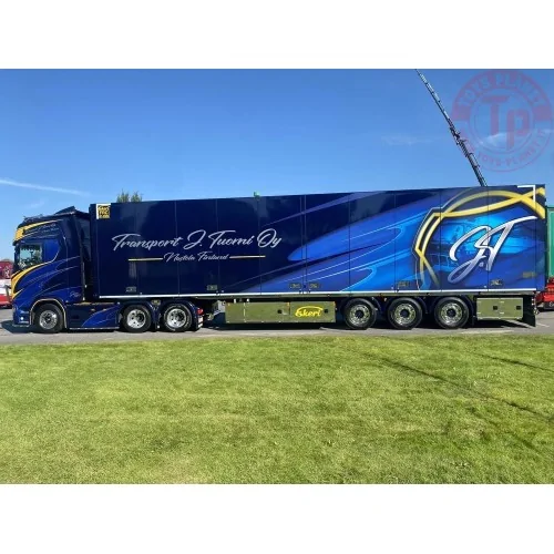 Scania Next Gen S520 Highline with 3-axle Ekeri refrigerated trailer Tuomi TEKNO 85933 TEKNO
