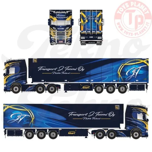 Scania Next Gen S520 Highline with 3-axle Ekeri refrigerated trailer Tuomi TEKNO 85933 TEKNO