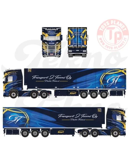 Scania Next Gen S520 Highline with 3-axle Ekeri refrigerated trailer Tuomi TEKNO 85933 TEKNO