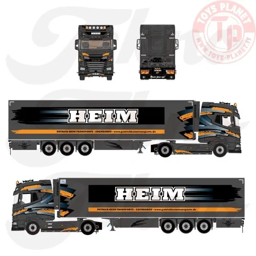 DAF XG+ with 3-axle refrigerated trailer Patrick Heim Transporte TEKNO 87763 TEKNO
