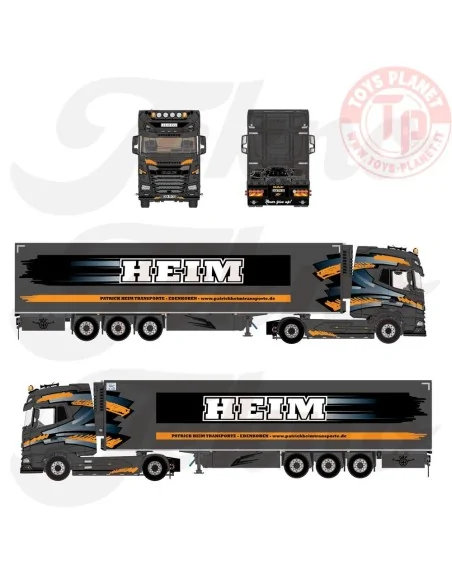 DAF XG+ with 3-axle refrigerated trailer Patrick Heim Transporte TEKNO 87763 TEKNO DAF XG+ with 3-axle refrigerated trailer Patrick Heim Transporte TEKNO 87763 TEKNO