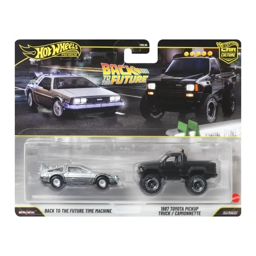 1/64 Ritorno al Futuro Time Machine & 1987 Toyota Pickup HOT WHEELS JHW48 HOT WHEELS
