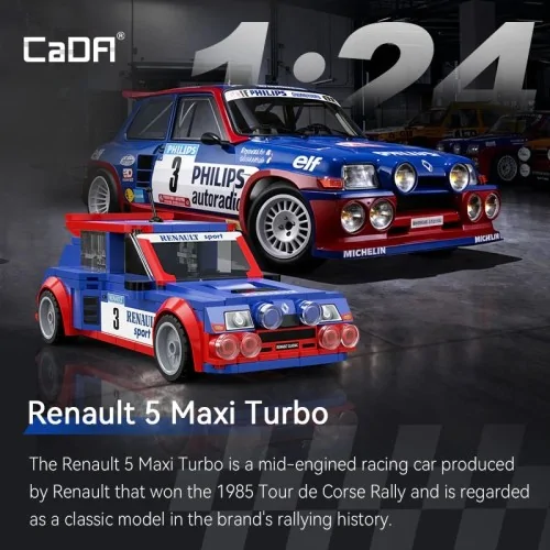 1/24 Renault 5 Maxi Turbo - 308 pcs CADA C55038W CADA