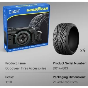 1:10 Goodyear Tire Set CADA DBLD014-003 CADA
