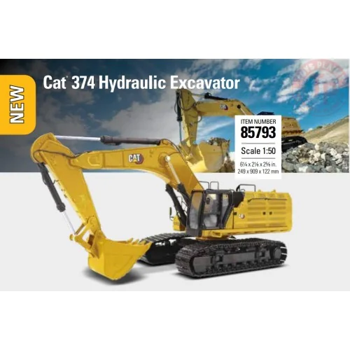 1/50 Cat 374 Hydraulic Excavator DM 85793 DIECAST MASTERS
