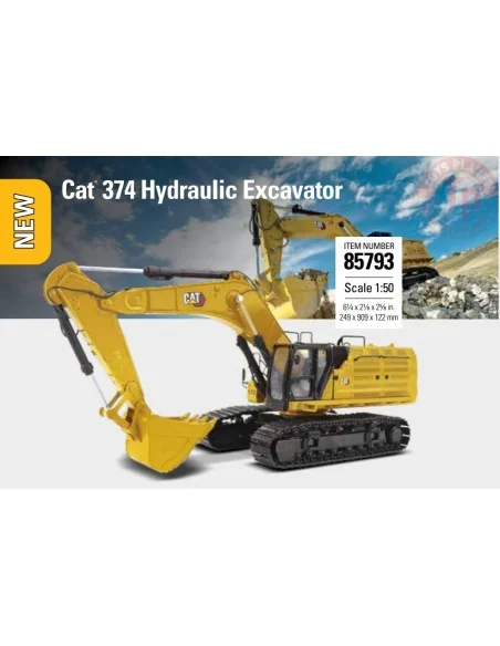 1/50 Cat 374 Hydraulic Excavator DM 85793 DIECAST MASTERS