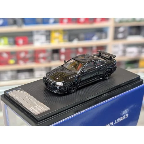 1/64 Nissan skyline gtr br34 black STW008 STREET WARRIOR