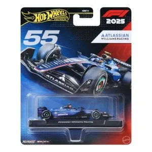 1/64 F1 2025 ATLASSIAN WILLIAMS N.55 Carlos Sainz HOT WHEELS JKD85 HOT WHEELS
