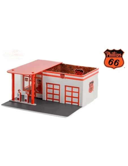 1/64 STAZIONE DI SERVIZIO VINTAGE PHILLIPS 66 GREENLIGHT 57092 GREENLIGHT