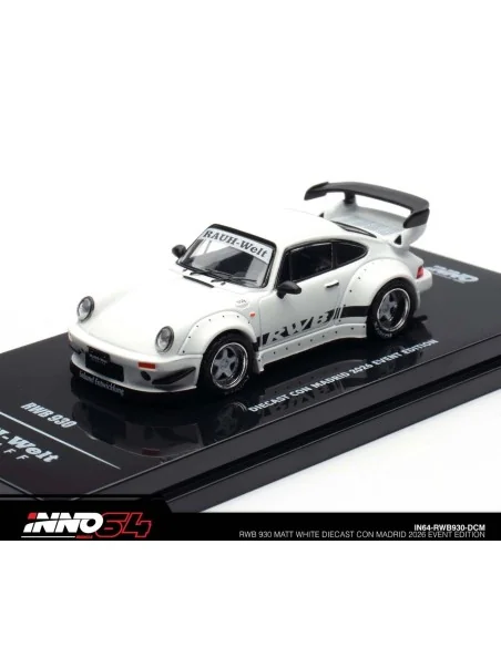 1/64 Porsche RWB 930 bianco opaco diecast con madrid 2026 event IN64-RWB930-DCM INNO MODELS