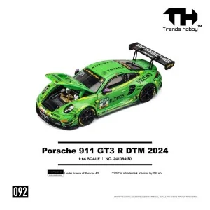 1/64 Porsche 911 GT3 R DTM verde N90 TH241084B TRENDS HOBBY