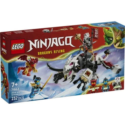 Zilvar e Grimtak la Bestia Drago LEGO NINJAGO 71863 LEGO
