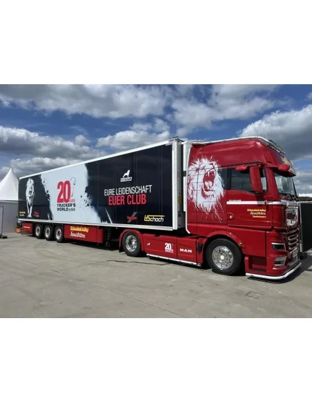 1/50 Kautetzky - 20 Jahre Trucker Club MAN TGX GX 4x2 met 3-assige koeloplegger TEKNO 89505 TEKNO 1/50 Kautetzky - 20 Jahre Trucker Club MAN TGX GX 4x2 met 3-assige koeloplegger TEKNO 89505 TEKNO