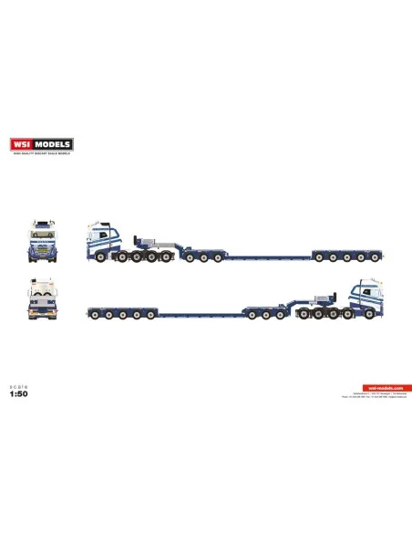 1/50 Schoones B.V. VOLVO FH5 MY2024 GLOBETROTTER XL 10X4 TAG AXLE LOW LOADER WITH DOLLY 3 AXLE - 5 AXLE WSI 01-5264 WSI MODELS 1/50 Schoones B.V. VOLVO FH5 MY2024 GLOBETROTTER XL 10X4 TAG AXLE LOW LOADER WITH DOLLY 3 AXLE - 5 AXLE WSI 01-5264 WSI MODELS