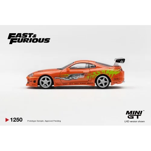 1/64 TOYOTA SUPRA MK4 (A80) ROMEX BRIAN O'CONNER THE FAST AND THE FURIOUS 2001 MGT01250-BL MINI GT