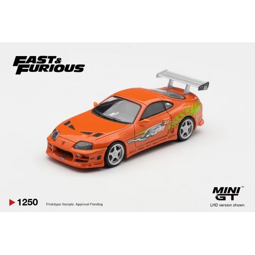 1/64 TOYOTA SUPRA MK4 (A80) ROMEX BRIAN O'CONNER THE FAST AND THE FURIOUS 2001 MGT01250-BL MINI GT