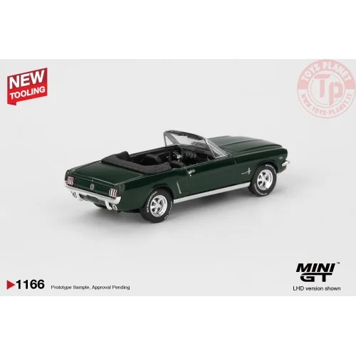 1:64 FORD MUSTANG CONVERTIBLE HIGHLAND GREEN 1964 MGT01166-L MINI GT