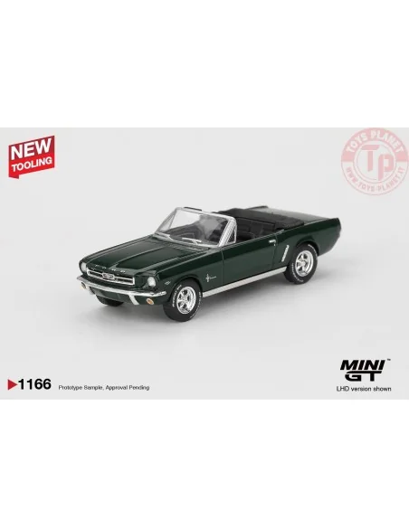 1:64 FORD MUSTANG CONVERTIBLE HIGHLAND GREEN 1964 MGT01166-L MINI GT