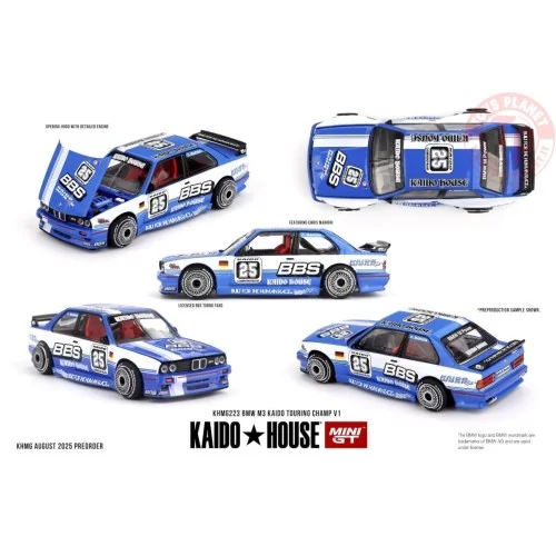 1:64 BMW M3 (E30) KAIDO TOURING CHAMP V1 1989 KHMG223 MINI GT
