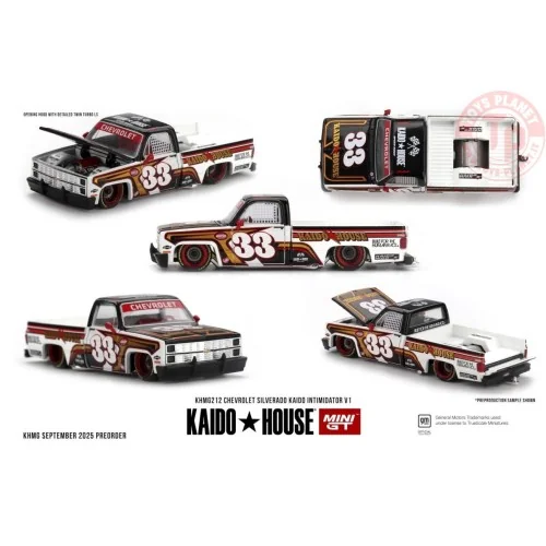 1:64 CHEVROLET SILVERADO KAIDO INTIMIDATOR V1 1980 KHMG212 MINI GT
