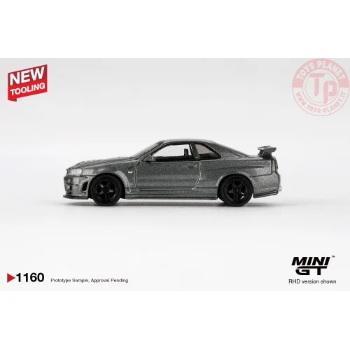 1/64 NISSAN SKYLINE GTR (R34) DARK METAL GRAY NISMO CRS 1999 MGT01160-R MINI GT